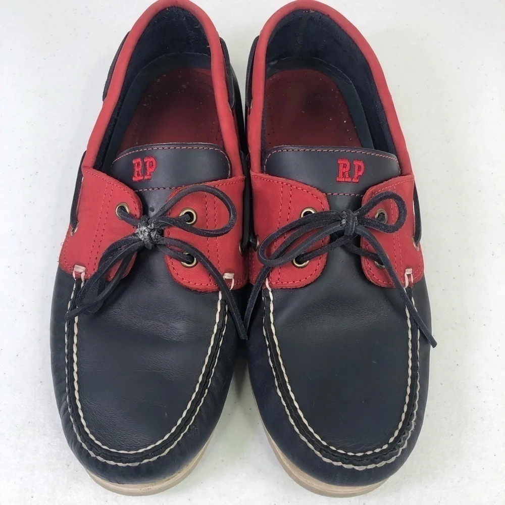 Timberland Red White Blue Custom Boat Shoes